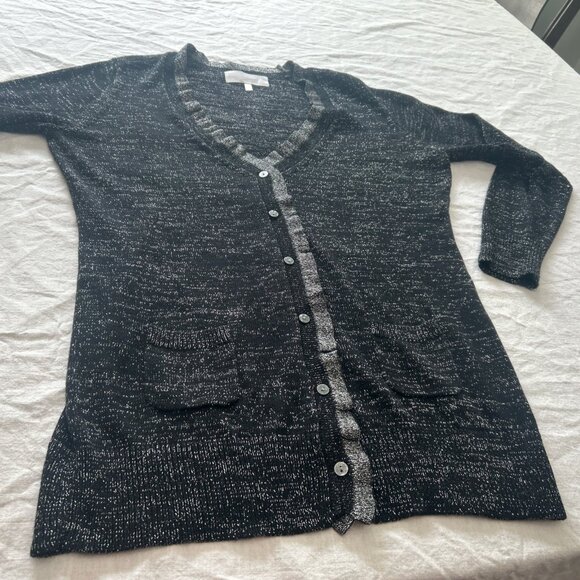 Victoria’s Secret Button Front Cardigan Cashmere Blend Sweater Long Women Large - Picture 13 of 16